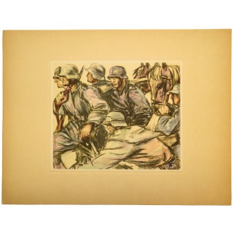 A. Teckert: Vormarsch- WW2 reimpresión. Espenlaub militaria